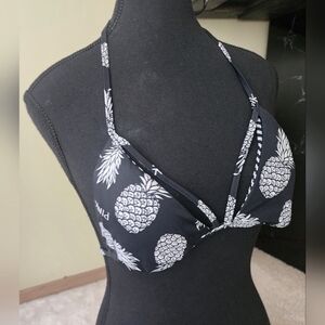 Pineapple thin strap bikini top from PINK